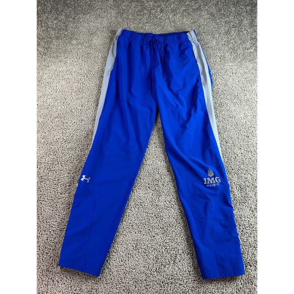 Under Armour Pants Womens Medium Blue Steel Squad Woven Lightweight Ladies - Picture 1 of 11